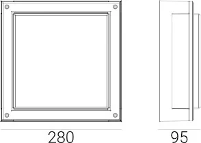 Norlys Kinkiet NORDLAND 7120AL 7120AL - Lampy ogrodowe - miniaturka - grafika 2