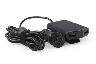 Gembird Ładowarka samochodowa 4portowa/9.6A/czarna - Akcesoria do tabletów i e-booków - miniaturka - grafika 3