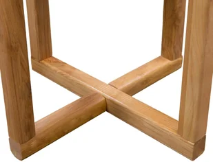 vidaXL Stolik boczny z litego drewna dębowego, 40 x 50 cm - Ławy i stoliki kawowe - miniaturka - grafika 7