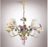 Lampy sufitowe - Light4home Żyrandol na łańcuchu ROMANCE 5xE14/40W/230V 75 cm - miniaturka - grafika 1