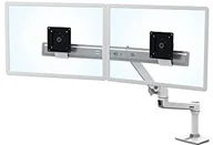 Uchwyty do telewizora - Ergotron LX Dual bezpośrednio do monitora Biały dopuszczalne obciążenie do 63,5 cm 25 cale 0,9  5 kg. Pro wyświetlacz 33 cm podnieść VESA 75 X 75 100 X 100 MM 45-489-216 - miniaturka - grafika 1