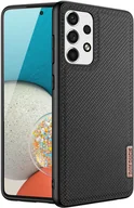 Etui i futerały do telefonów - Dux Ducis Fino etui pokrowiec pokryty nylonowym materiałem Samsung Galaxy A73 czarny - miniaturka - grafika 1