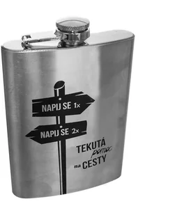 Piersiówka stalowa butelka do alkoholu 240 ml 125995 - Pozostałe akcesoria barmańskie - miniaturka - grafika 2