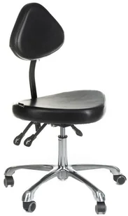 Beauty System Taboret tatuażysty obrotowy z oparciem ATTE INKOO BSBD-ATTE - Wyposażenie studia tatuażu - miniaturka - grafika 3