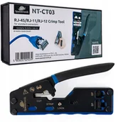 Narzędzia sieciowe - Zaciskarka RJ45/RJ12/RJ11 NT-CT03 Spacetronik - miniaturka - grafika 1