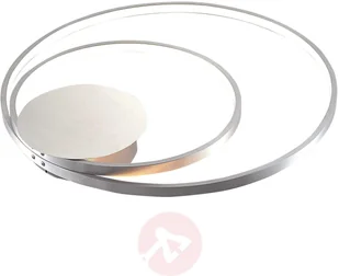 Lindby Nerwin lampa sufitowa LED okrągła alu/chrom - Lampy sufitowe - miniaturka - grafika 4