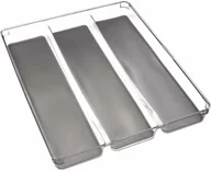 Akcesoria do sztućców - 5five Simple Smart Organizer do szuflady na sztućce pojemnik 3 przegrody tworzywo sztuczne 40 x 32 cm B07H2JWDXN - miniaturka - grafika 1