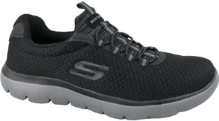 Skechers Sneakersy damskie Summits, Czarna siatka grafitowa wykończenie, 39.5 EU - Sneakersy damskie - miniaturka - grafika 2