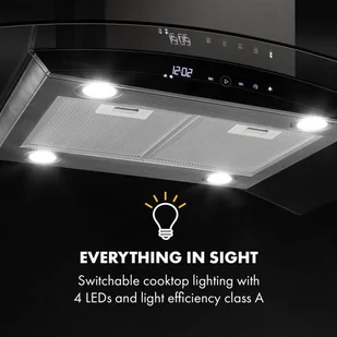 Klarstein Colette 90 Inox (CGCH5-Colette) - Okapy kuchenne - miniaturka - grafika 6