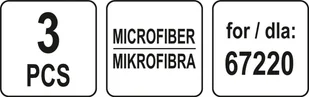 Lund MIKROFIBRA DO MOPA PAROWEGO 67220 ZESTAW 3SZT - Miotły, szufle, mopy - miniaturka - grafika 5