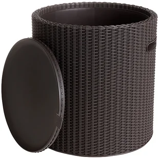 Keter Siedzisko ze schowkiem Cool Stool, brązowe, 43,3x44 cm, 39 l - Pozostałe meble ogrodowe - miniaturka - grafika 4