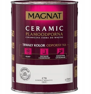 Magnat FFiL ŚNIEŻKA S.A. Ceramic surowy hematyt C70 - Farby wewnętrzne Magnat FFiL ŚNIEŻKA S.A. Ceramic surowy hematyt C70 - Farby wewnętrzne - miniaturka - grafika 2