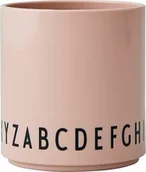 Kubki dla dzieci - Design Letters Kubek dziecięcy Eat & Learn jasnoróżowy z tritanu 20103021NUDEABC - miniaturka - grafika 1