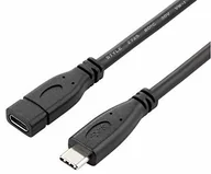Kable USB - PremiumCord USB-C 3.1 Gen 2 przedłużacz 1,5 m, kabel do transmisji danych SuperSpeed do 10 Gbit/S, kabel do ładowania, USB 3.1 generacja 2 gniazda typu C na wtyczkę, kolor czarny, długość 1,5 m ku31mfa015 - miniaturka - grafika 1