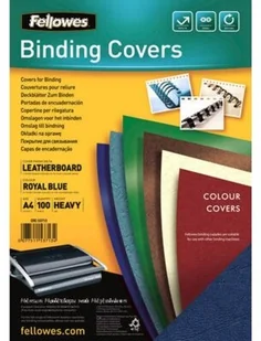 Fellowes Okładka do bindowania A4 skóra 53713 granatowa - Okładki do laminatorów i bindownic - miniaturka - grafika 3