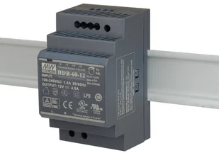 Mean Well ZASILACZ 12V 4,5A 54W HDR-60-12 HDR-60-12 - Zasilacze i transformatory - miniaturka - grafika 2
