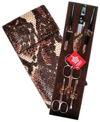 Akcesoria do paznokci - Pfeilring manicure-etui, skóry cielęcej, 6-częściowy, niklowo-wypełnienia, brązowy 0191060500 - miniaturka - grafika 1