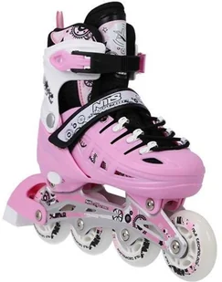 Nils EXTREME NH10905 4w1 RÓŻOWE ROZM. L(39-42) ŁYŻWOROLKI Z WYM. PŁOZĄ HOKEJOWĄ EXTREME 16-25-031 - Rolki - miniaturka - grafika 9