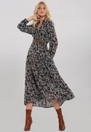 Sukienki - Czarna Sukienka Foligno - miniaturka - grafika 1