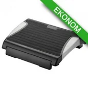 Podnóżki, podpórki, podkładki - Q-Connect Podnóżek z trzypoziomową regulacją, antracytowy PB180 - miniaturka - grafika 1