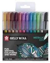 Talens Sakura, cienkopisy, Gelly Metallic, 12 sztuk - Przybory szkolne - miniaturka - grafika 2