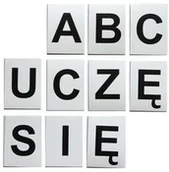 Zabawki interaktywne dla dzieci - MAGWORDS Literki Magnetyczne MagWords tabliczki czarne - miniaturka - grafika 1