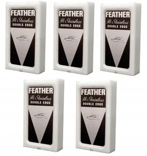 Feather 100 hojas de Doble Filo  Hi Stainless FEATHERNERE - Maszynki do golenia i wkłady - miniaturka - grafika 4