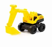 Samochody i pojazdy dla dzieci - Pojazd Koparka Budowa Żółta "Ekspert" 84187 8595 - miniaturka - grafika 1
