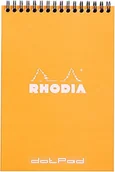 Notesy i bloczki - Rhodia 165039 °C notatnik Note Pad o podwójnej spirali, DIN A5, DOT liniatura, 80 G, 14.8 x 21 cm, 80 arkuszy 16503C - miniaturka - grafika 1