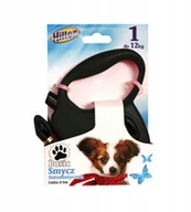 Smycze dla psów - Haas F1 Team automatyczna linka 5m dla psa do 12kg czarna - miniaturka - grafika 1