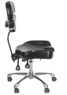 Beauty System Taboret tatuażysty obrotowy z oparciem JUHO INKOO BSBD-JUHO - Wyposażenie studia tatuażu - miniaturka - grafika 3