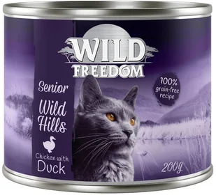 Hills Wild Freedom Wild Freedom Senior, Wild Kaczka i kurczak - 12 x 200 g - Mokra karma dla kotów Hills Wild Freedom Wild Freedom Senior, Wild Kaczka i kurczak - 12 x 200 g - Mokra karma dla kotów - miniaturka - grafika 1