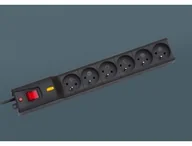 Listwy zasilające - Lestar Listwa przeciwprzepięciowa LX 610, 1L, 1.5m, czarna 1966004673 - miniaturka - grafika 1