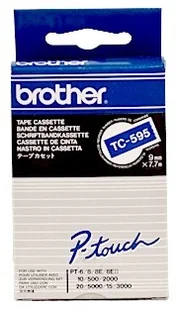 Brother TC595 do PT2000/5000 fol lam nieb/White 9m - Papier do drukarek - miniaturka - grafika 3