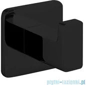 Wieszaki łazienkowe - Omnires Nelson haczyk pojedynczy czarny NL80115BL - miniaturka - grafika 1