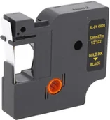 Etykiety do drukarek - Dymo Zamiennik taśmy D1 45024 12mm czarna/złoty - miniaturka - grafika 1