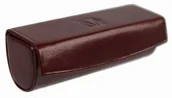 Pozostałe akcesoria kosmetyczne - MARCO (PL) Eleganckie i Stylowe Etui na Pomadkę MARCO (PL) Skóra Naturalna Licowa Bordowe - miniaturka - grafika 1