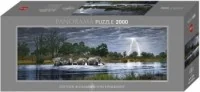 Heye Afryka, Stado słoni. Puzzle 2000 elementów - Puzzle - miniaturka - grafika 2
