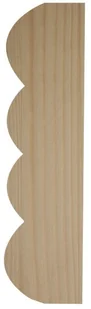 Półwałek poczwórny wąski bezsęczny 4 5 x 28 x 2400 mm 58324 - Listwy i profile - miniaturka - grafika 2
