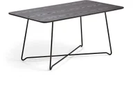 Ławy i stoliki kawowe - AJ Produkty Stolik kawowy IRIS, prostokątny, 510 mm, czarny, dąb czarny - miniaturka - grafika 1