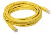 Kable - ABCVISION Patchcord RJ45/5.0-YELLOW UTP 5m kat.5e żółty RJ45/5.0-YELLOW - miniaturka - grafika 1