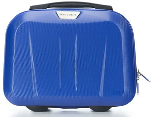 Puccini Kuferek / kosmetyczka ABSQM03 PARIS niebieski ABSQM03 7 - Kosmetyczki, organizery i kuferki - miniaturka - grafika 3