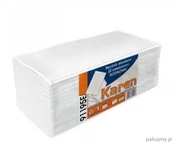 Ręczniki papierowe - Grasant Ręcznik papierowy ZZ biały 4000 szt. Karen celuloza 1 warstwa R-Kar/91195E - miniaturka - grafika 1