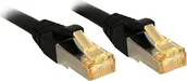 Kable miedziane - Lindy RJ-45/RJ-45 kat.7 S/FTP Czarny 1.5m 47308 - miniaturka - grafika 1