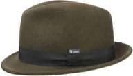 Czapki dla dzieci - Kapelusz Dziecięcy Filc Wełniany Trilby by Lipodo, oliwkowy, One Size - miniaturka - grafika 1