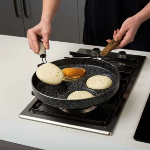 NAVA Patelnia granitowa NATURE do smażenia jajek naleśników pancakes na jajka 26 cm 10-144-113 - Patelnie - miniaturka - grafika 8