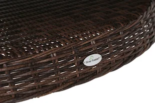 HOME &amp; GARDEN HOME & GARDEN Meble ogrodowe technorattanowe Bristol Round Elegant 180 cm Brown Mat / Brown Melange 8+1 507451 - Meble ogrodowe - miniaturka - grafika 5