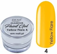 Żele do paznokci - Em nail professional Paint Gel Glamour Nr. 4 Yellow Flare - miniaturka - grafika 1