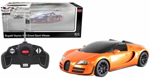 Rastar Samochód zdalnie sterowany Bugatti Veyron, 1:18, pomarańczowy - Zabawki zdalnie sterowane - miniaturka - grafika 2