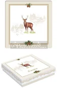 Obrusy i serwetki - Nuova R2S Easy life r2s PODKŁADKI / PODSTAWKI KORKOWE NA STÓŁ - małe - Jeleń (952 DEER) - miniaturka - grafika 1